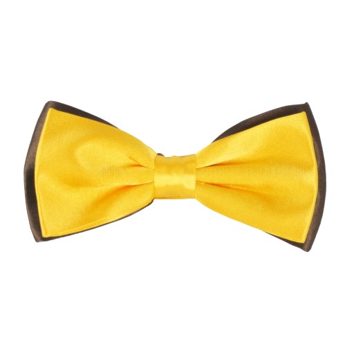 Yellow/ brown bow tie 09