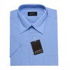 Blue dress shirt with short sleeves MD BLUE 