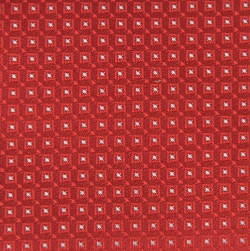 Men's tie "Red checkers" R04