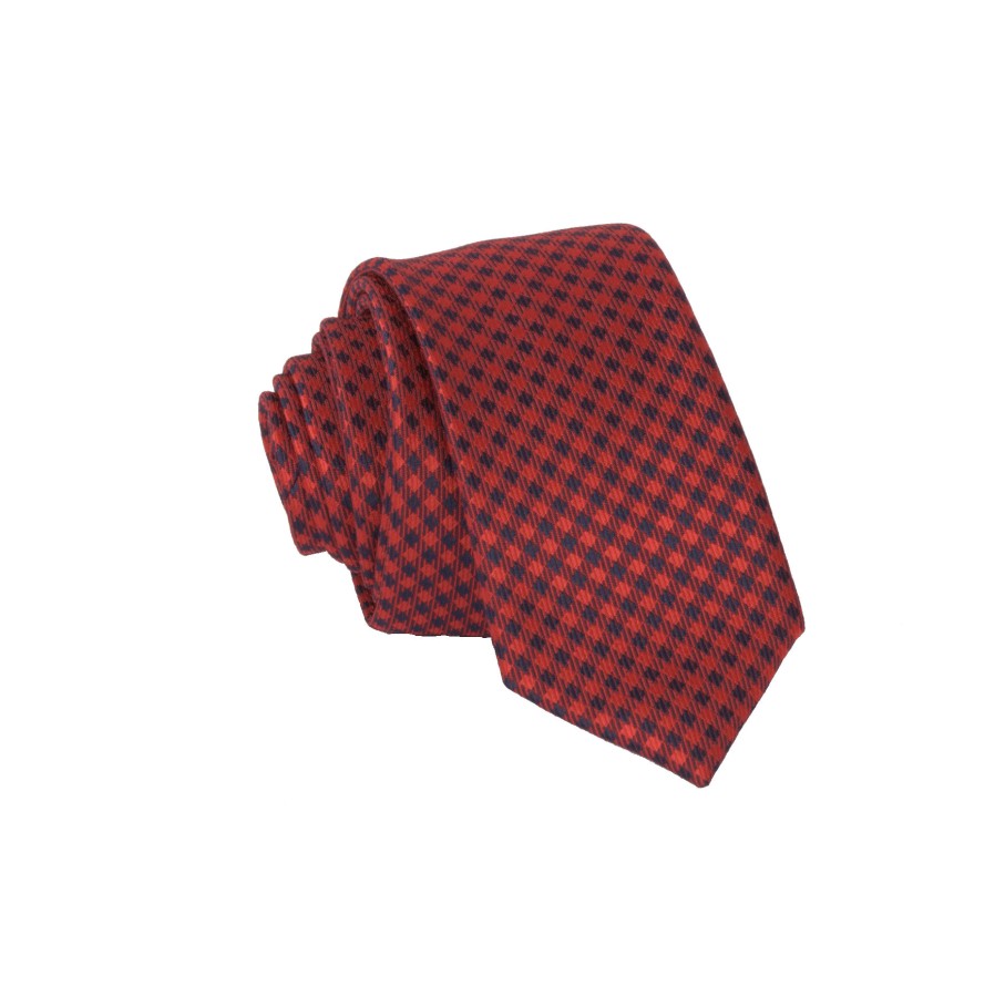 Vyriškas kaklaraištis „Languota raudona"  R08